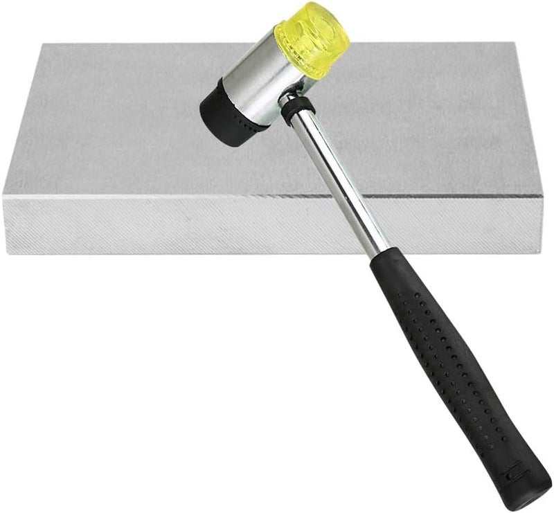 Oudtinx Steel Bench Block 4"x6" Flat Anvil Jewelers Tool Metal Bench Block for Jewelry & Stamping (4''x6''x3/4'') - Image 3